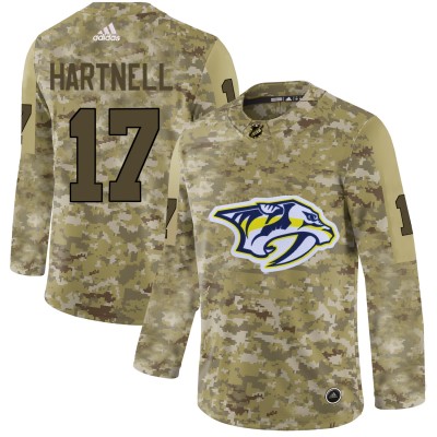 Adidas Nashville Predators #17 Scott Hartnell Camo Authentic Stitched NHL Jersey